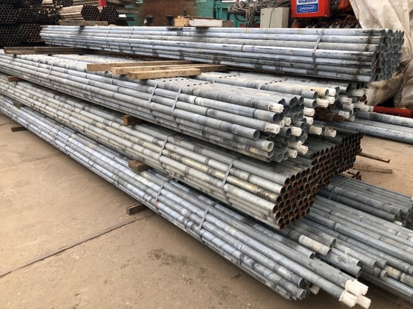 heating galvanized pipe